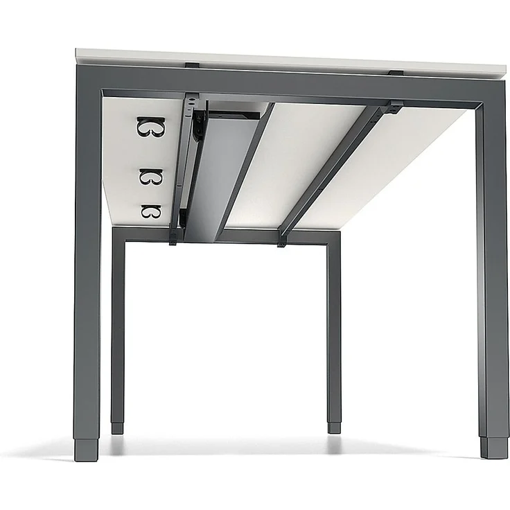 BISLEY Cito Kabelkanal für Schreibtisch B 800 mm, Metall, 334 Anthrazitgrau, 1.5 x 6.5 x 0.7 cm