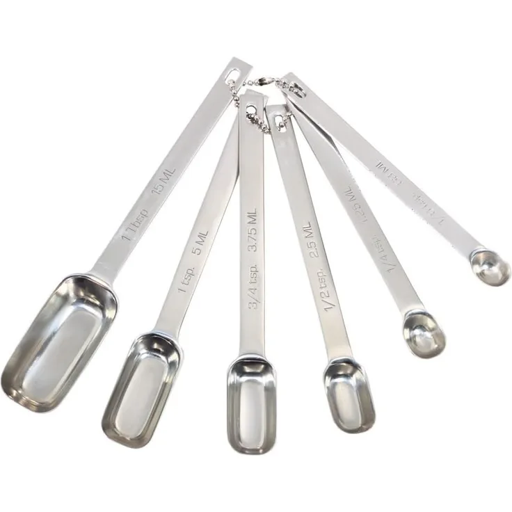 Kitchen Craft Master Class Messlöffel-Set Edelstahl 6-teilig