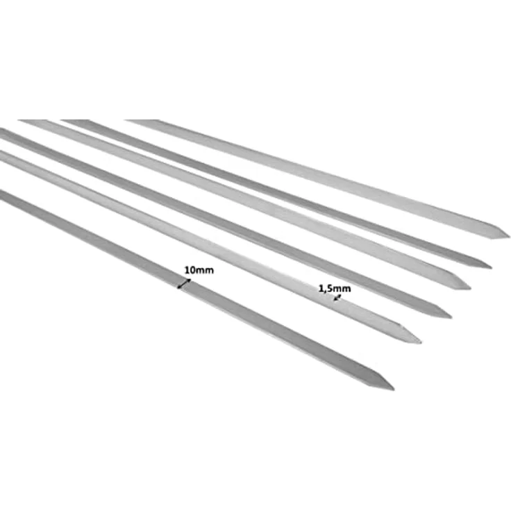 BAYLI Grillspieß 18 x Grillspieße aus Edelstahl, 45cm Schaschlikspieße, Schampura – Bild 2