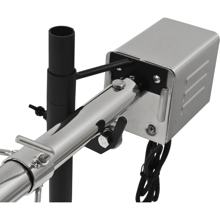 vidaXL Automatischer Grillspieß mit Motor Edelstahl 207×45×81 cm 44644 – Bild 5