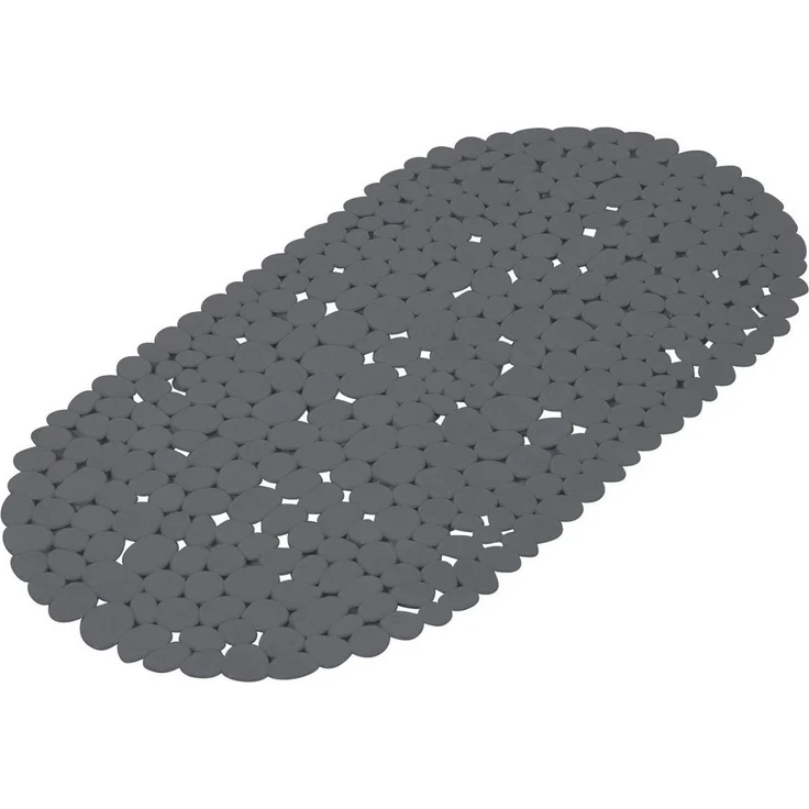 One Home Badematte Steinoptik, mit Saugnäpfen, PVC, abgerundetes Rechteck, rutschhemmender Rücken