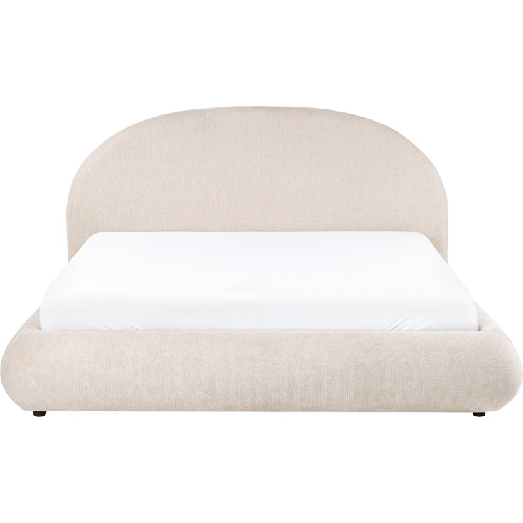 Bett mit Stauraum Stoff GRASSE 180x200 cm Hellbeige – Bild 4