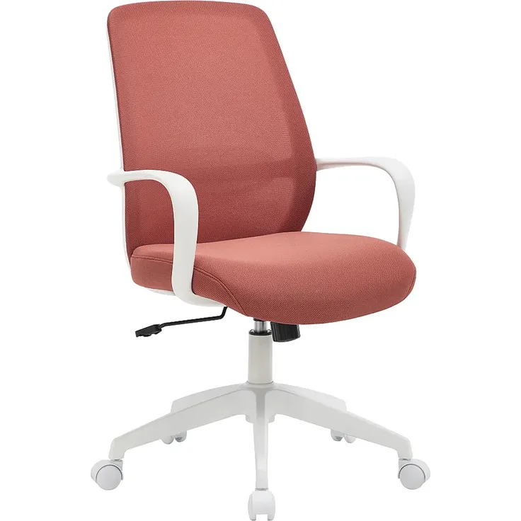 Vente-unique - VATISTA Office chair Stoff RotWeiß - B 61,5 cm x H 95,5 cm103 cm x L 60,5 cm – Bild 4