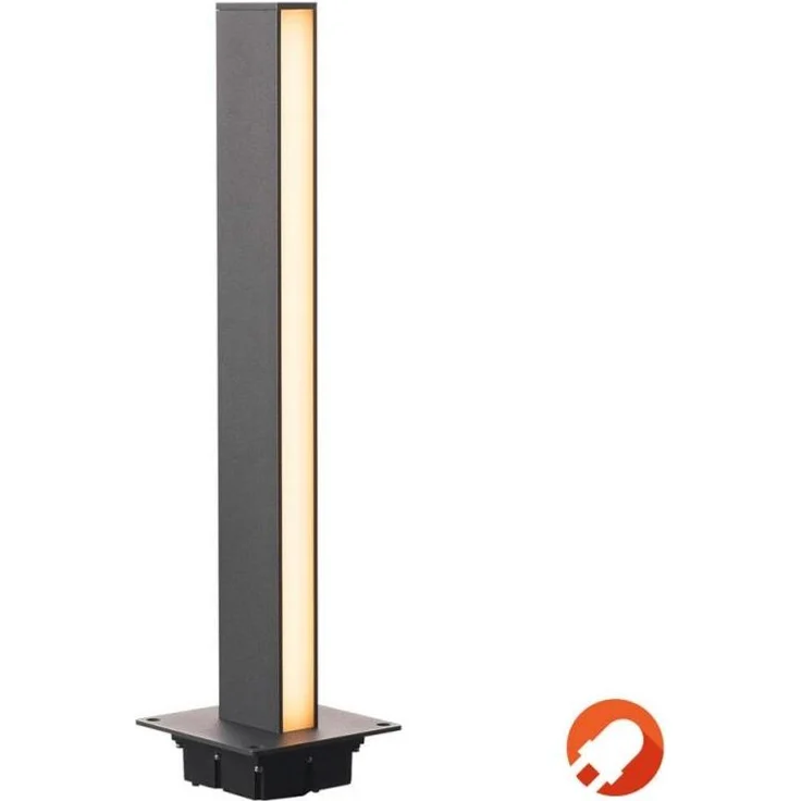 SLV No. 232185 H-POL Wege- und Standleuchte zweiflammig LED 3000K anthrazit 66cm – Bild 1