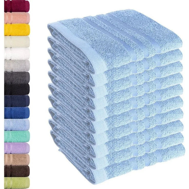 Lavea Seiftuch Elena, 30x30cm aus 100% Baumwolle, einzigartig weiche Seiftücher (Set, 10-St), ideal für die schonende Reinigung von Gesicht und Händen – Bild 1