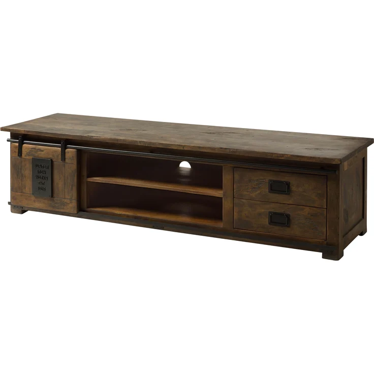 TV-Board Mango 200x55x50 braun lackiert RAILWAY #436 – Bild 1