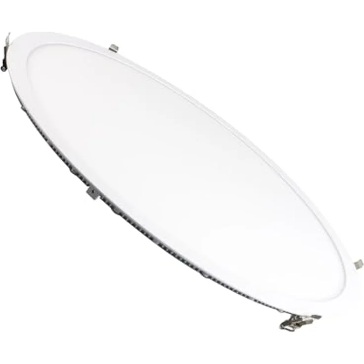 LEDKIA LIGHTING LED Einbaustrahler flach 48W rund SuperSlim Ø 585mm, 3000K Warmweiß, IP20 Schutz  – Bild 1