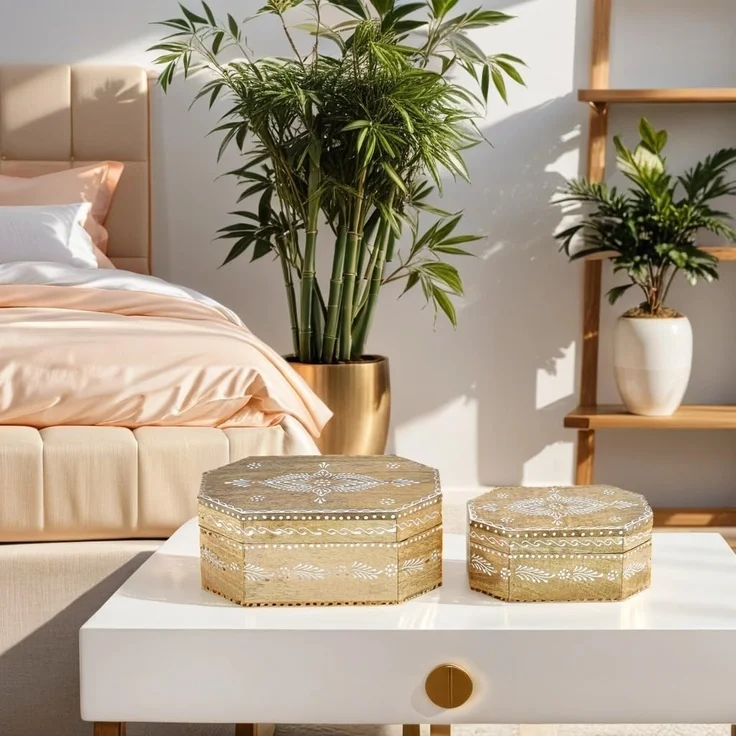 Marrakesch Orient & Mediterran Interior Schmuckkasten Schmuckdose, Schatulle, Box Hajdar – Bild 6