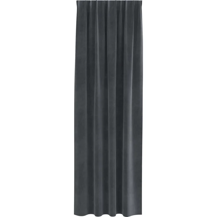 vidaXL Vorhänge 2 stk. Hellgrau 140 x 245 cm Samt 4107261 – Bild 4