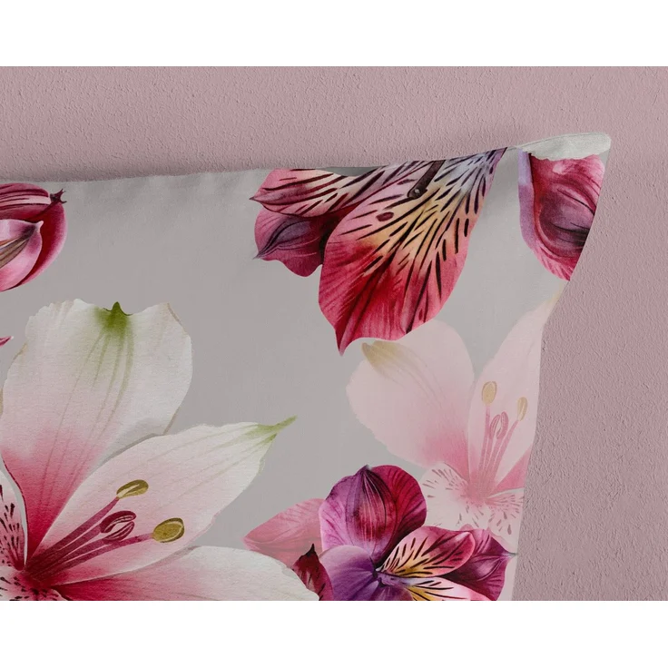 good morning Wendebettwäsche Inca, Renforcé, 2 teilig, 100% Baumwolle, Renforcé, Reißverschluss, Wendeoptik, Blumen – Bild 4