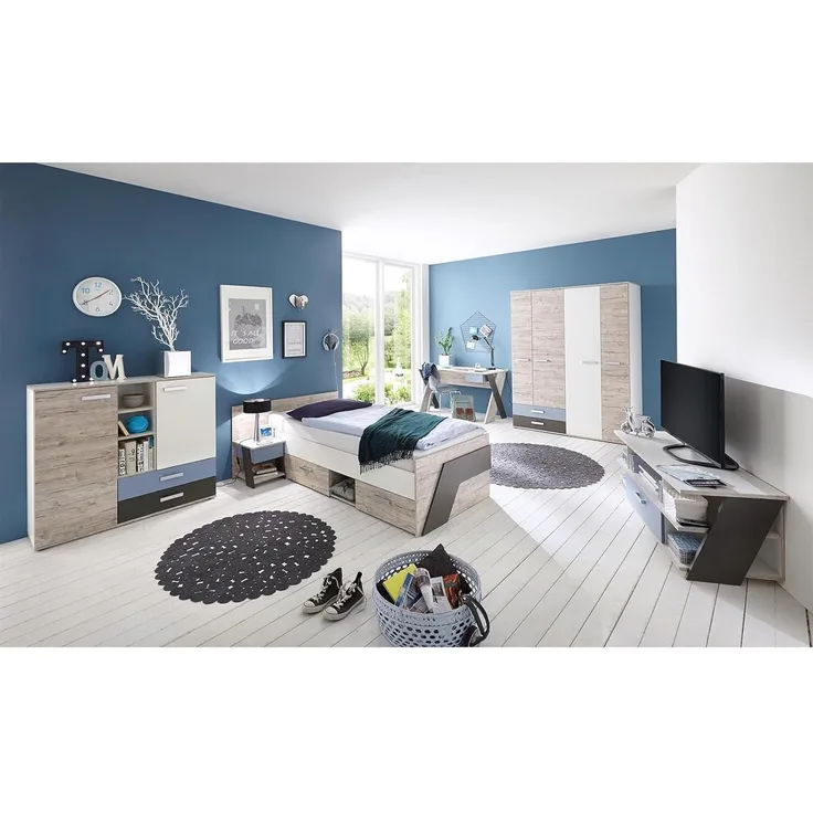 Jugendzimmer-Set >Ferdy< in Weiß
