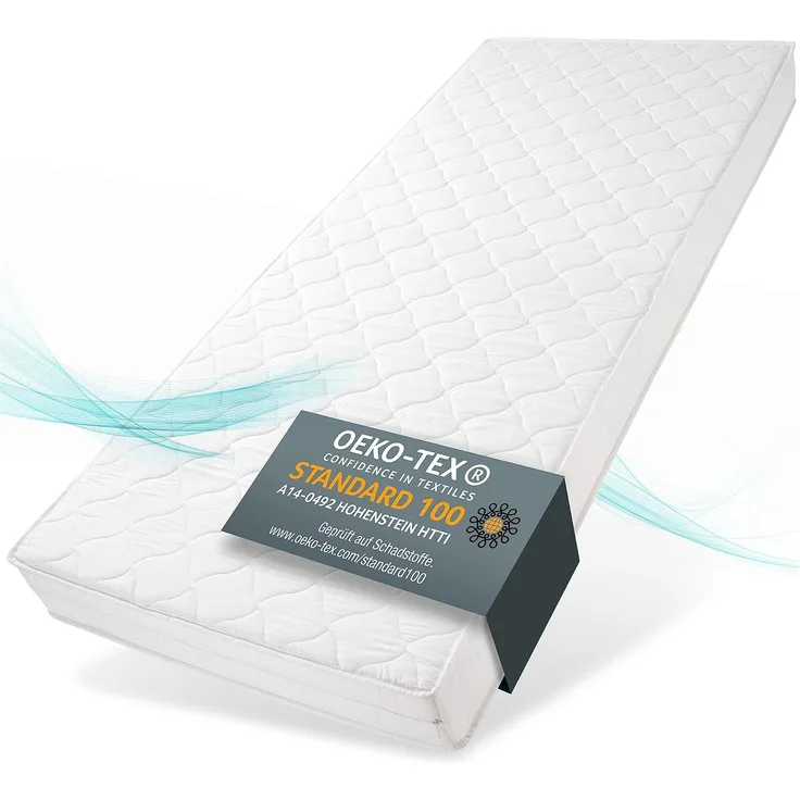 Sun Garden Matratze 120x200 cm H3 I P1440 ComfortPur I Oeko Tex 100 Zertifiziert I Abnehmbarer Bezug bis zu 40 °C Grad waschbar I Formstabiler Komfortschaumkern I Versteppung mit Polyester-Klimafaser