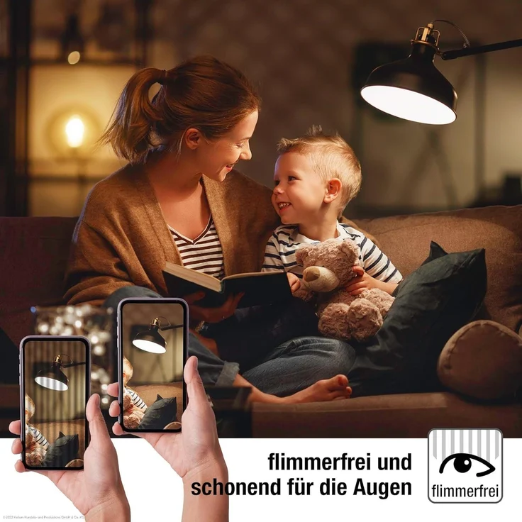hellum LED Glühbirne E14 Kerzenlampe warmweiß, 3 Stück, 2,5W, E14 LED warmweiß mit 250 Lumen, Leuchtmittel ersetzt 25-Watt Glühbirne, C35, 2700 Kelvin matt, 220216 – Bild 2