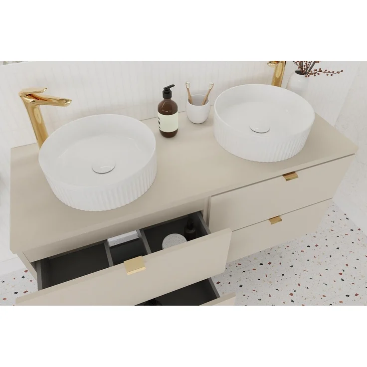 99rooms Dalina Unterschrank Kaschmir 120 cm mit Waschbecken – Bild 8