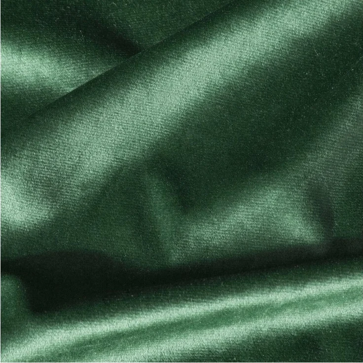 Design91 Samtvorhang, Ösen, Polyester grün, 140x250 cm – Bild 3