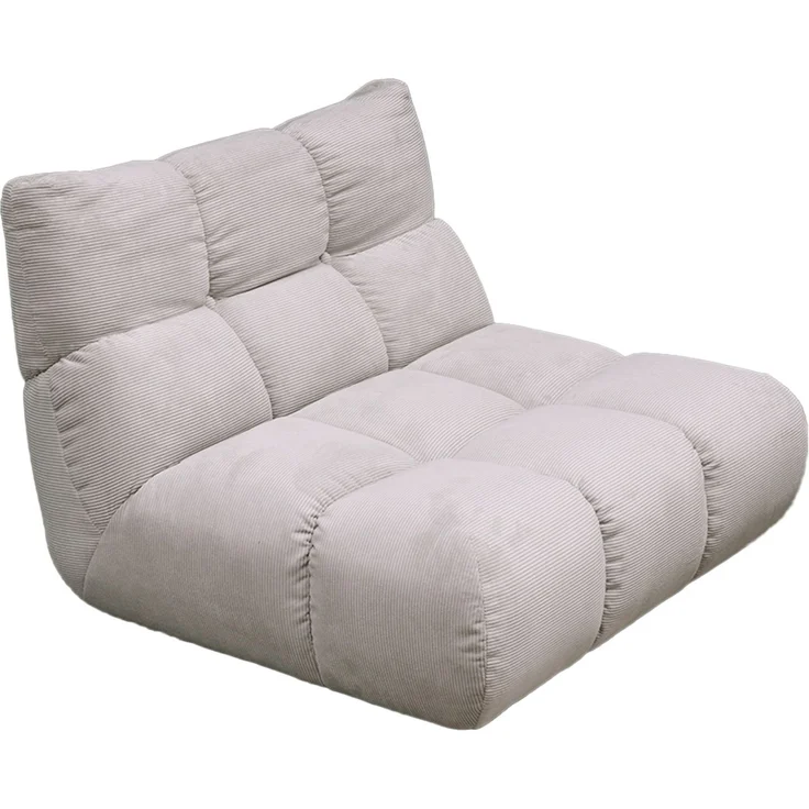 KAWOLA Sessel VIVIEN Drehsessel Feincord silber 85 x 108 x 112 cm – Bild 3