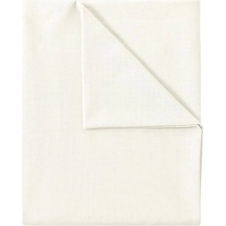GREEN MARK Textilien Betttuch gewebtes Leintuch Betttuch, 100% Baumwolle, Gummizug: ohne, (1 Stück), weich und pflegeleicht, viele Variationen, 150x250 cm, Naturweiß – Bild 4