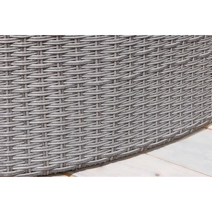 riess-ambiente Sonneninsel PLAYA LIVING 165cm grau / anthrazit · Polyrattan · Aluminium, Einzelartikel 1 Teile, Gartenlounge · einfahrbares Fußteil · klappbares Dach · mit Kissen – Bild 8