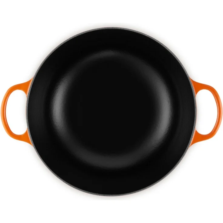 LE CREUSET Bräter Bräter La Marmite Signature rund ofenrot 28cm, Emailliertes Gusseisen – Bild 3