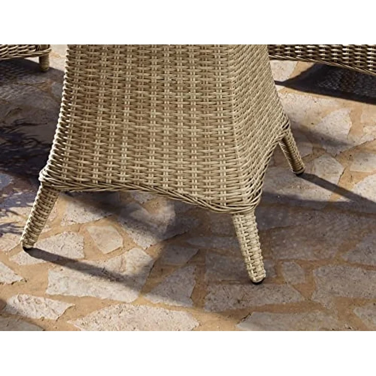 Destiny Gartentisch LUNA (1-St, Ø120x75 cm), (120x75 cm), Aluminium, Polyrattan – Bild 3