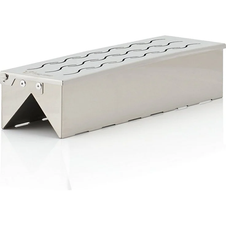 BBQ-Toro Räucherbox Edelstahl Räucherbox "Triangle", 31 x 8,5 x 6,5 cm, Aromabo – Bild 1