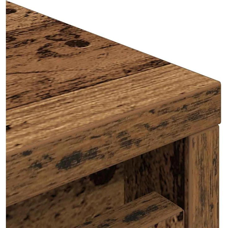vidaXL Schuhschrank Altholz-Optik 29,5x34x76 cm Holzwerkstoff 861866 – Bild 9