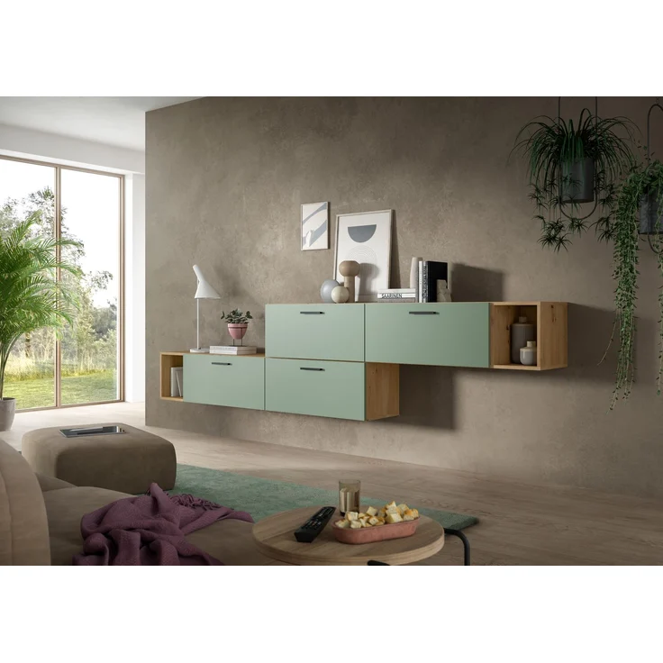 The One Wohnkombination in Smoke Green Nachbildung – Bild 5
