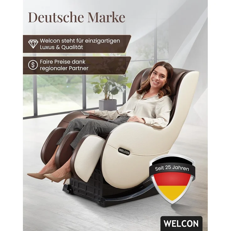 'Easyrelaxx' Massagesessel in Braun-Beige – Bild 8