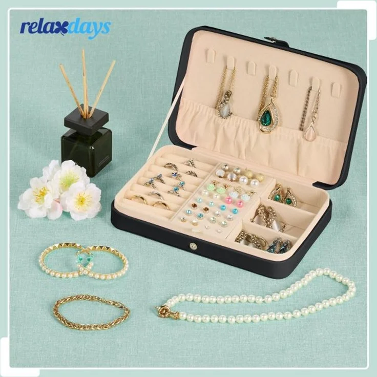 Relaxdays Schmuckkästchen für Reisen – Bild 3