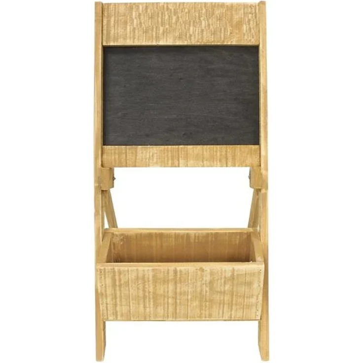 Tafel mit Pflanzkasten, klappbar, 67 cm hoch, Kreidetafel mit Blumenkasten, Kundenstopper – Bild 2