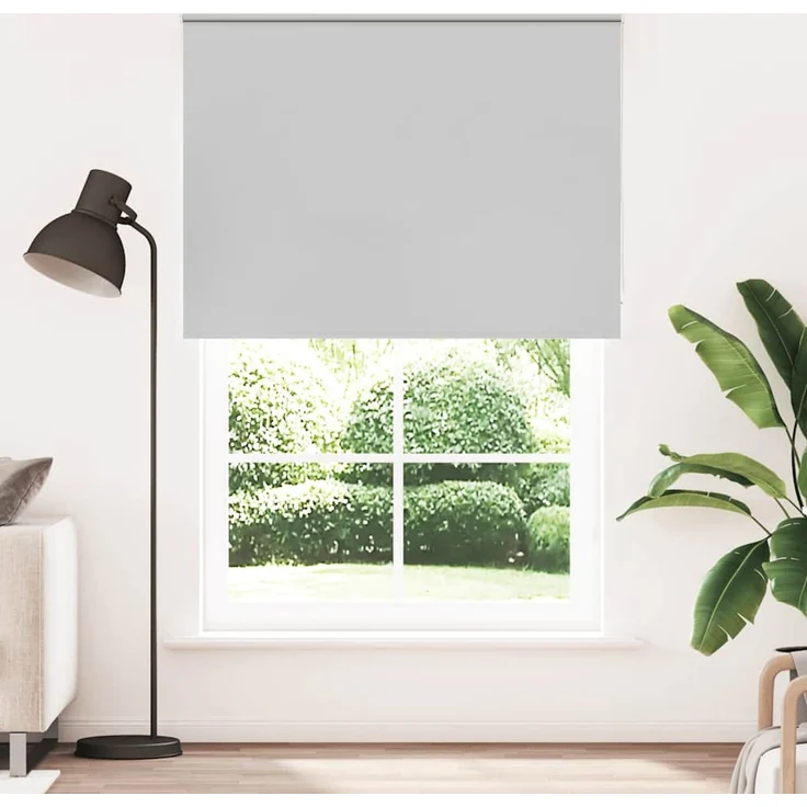 vidaXL Verdunkelungsrollo Hellgrau 160x230cm Stoffbreite 156,6cm 4011478 – Bild 2