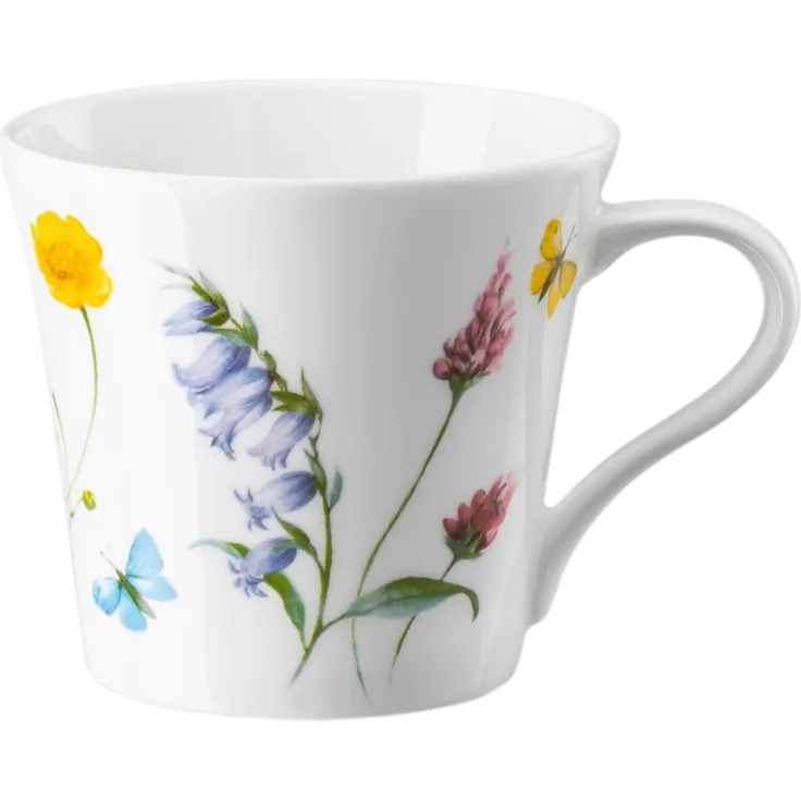 Kombi-Obertasse Nora Spring Vibes Hutschenreuther Kaffeetasse, Spülmaschinenfest