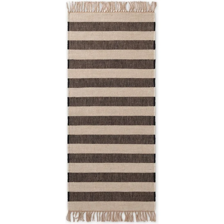 HANSE Home Teppich Playa, rechteckig, Höhe: 6 mm, Jute, Handgemacht, Naturteppich, Wohnzimmer, Läufer, Fransen – Bild 1