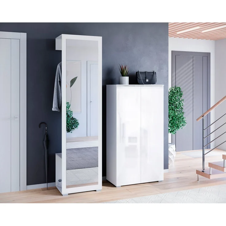 INOSIGN Garderoben-Set PARIS/ TOKYO, (Komplett-Set, 2-St), Garderoben-Set Breite 130cm, moderne grifflose Flurmöbel Kleiderstange – Bild 5