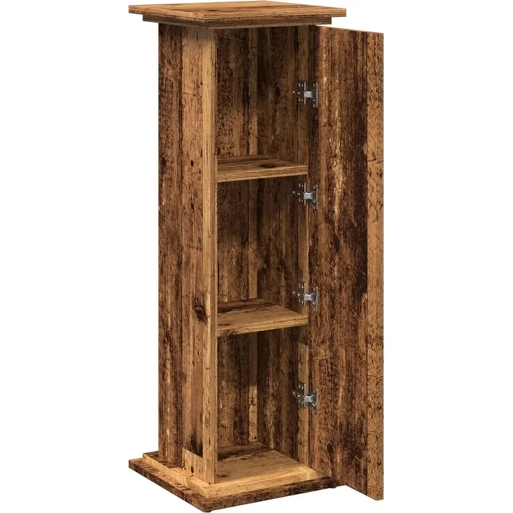 vidaXL Postament mit Stauraum, Holzwerkstoff, Altholz, 31 x 30 x 90 cm – Bild 5