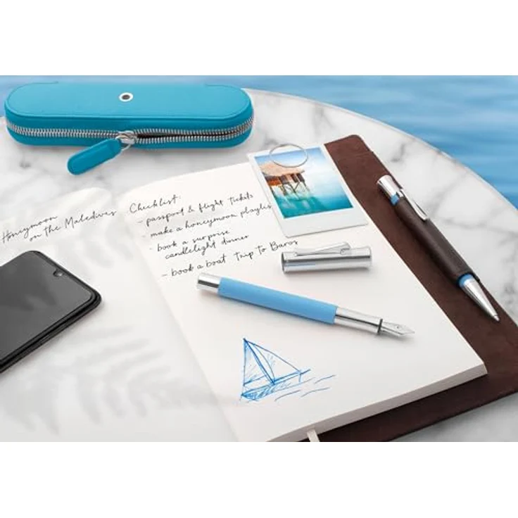 Graf von Faber-Castell Drehkugelschreiber Guilloche Gulf Blue – Bild 5