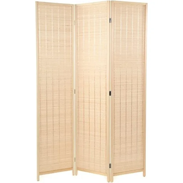 DESIGN DELIGHTS Paravent RAUMTEILER "BASTIA", Bambus, 170x120 cm, Natur Paravent