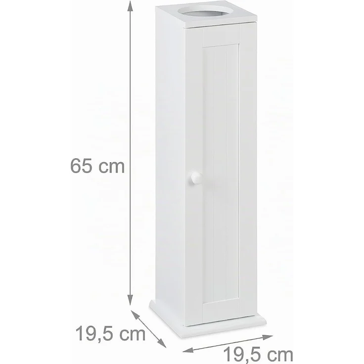 Relaxdays Schmaler Toilettenschrank mit 2 Ablagen – Bild 4