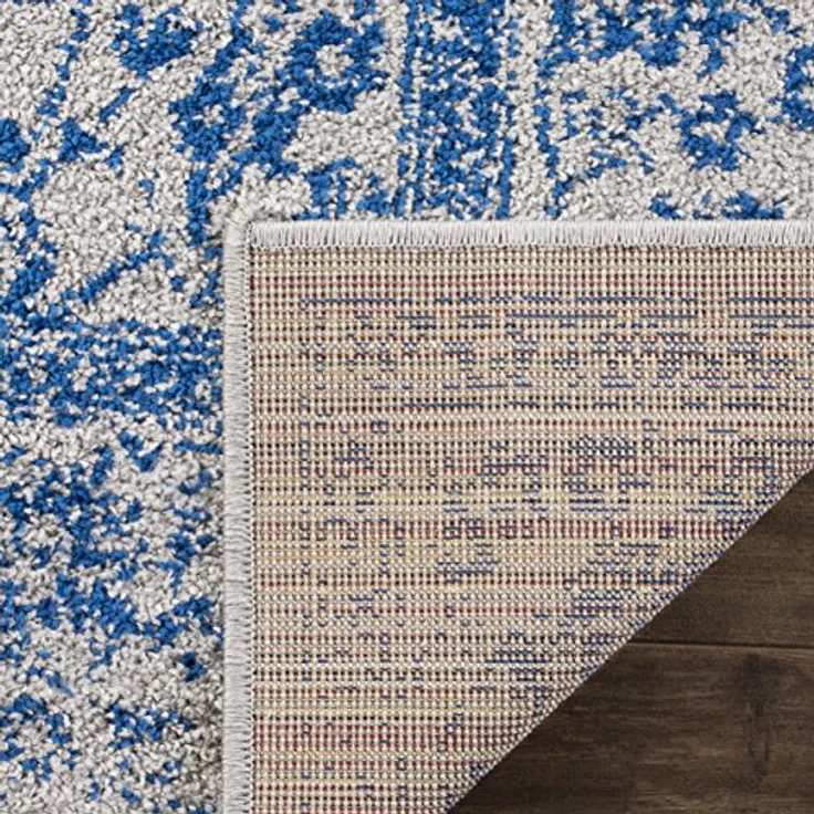 Safavieh Teppich 122x183 cm - Adirondack Collection - Transitional Design, Grau & Blau, Pflegeleichte Synthetikmischung, Ideal für Wohnzimmer, Schlafzimmer, Büro – Bild 7