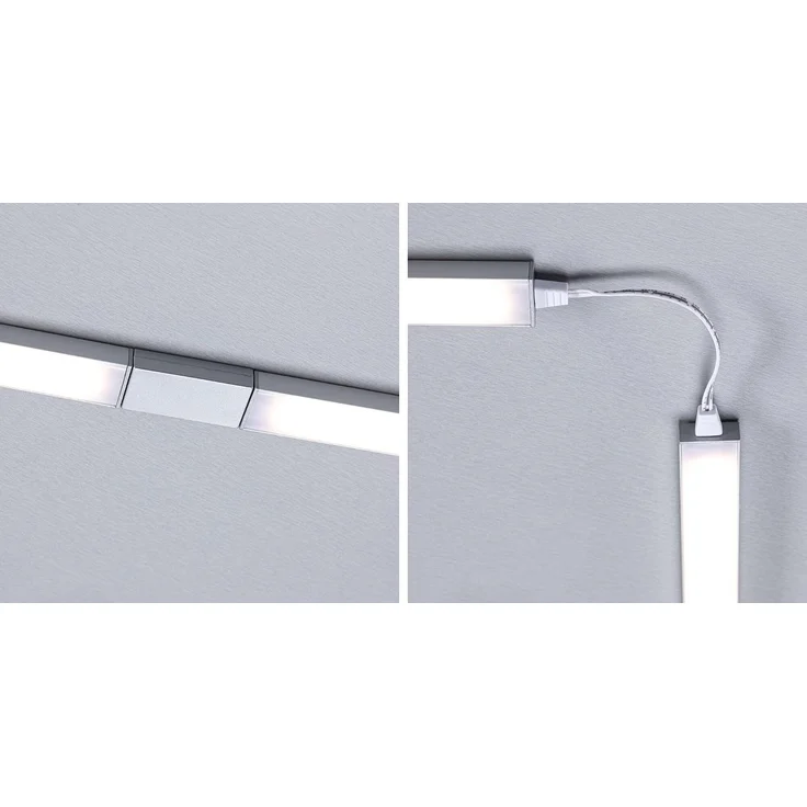 LED Unterschrankleuchte Inline Starterset 3000K dimmbar 2x4W 350x26mm 2x350lm 230/24V Chrom matt – Bild 9
