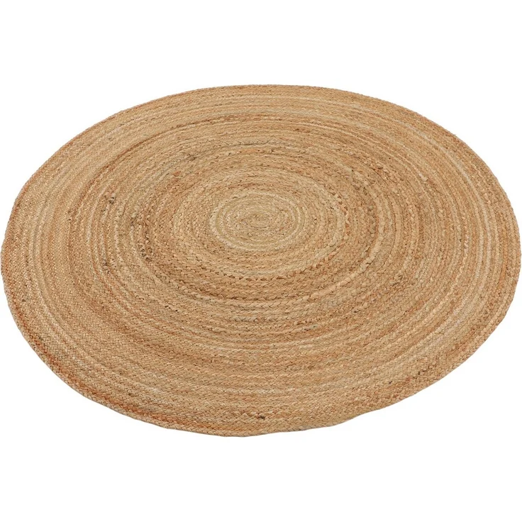 carpetfine Teppich Nele Juteteppich Naturfaser, rund, Höhe: 6 mm, geflochtener Wendeteppich aus 100%Jute, in rund und oval, viele Größen – Bild 2