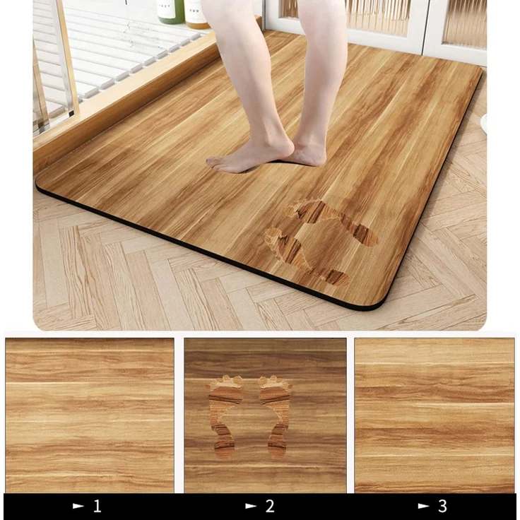 ABC Fly Anti-Rutsch-Badematte, super saugfähige Badmatte, weicher Mikrofaser-Badewannen- und Duschteppich, schnelltrocknend – Bild 2