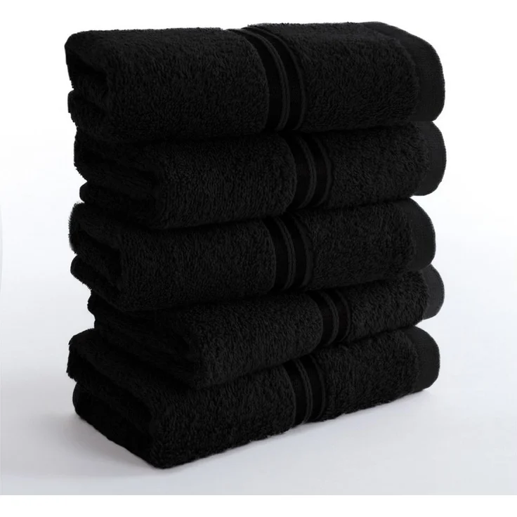 Hammetex Gästehandtücher 5er Set 30x50 cm, 100% Baumwolle Frottee – Bild 1