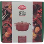 Ballarini 'Bellamonte' Cocotte, Gusseisentopf mit Deckel, Rot Rund 4