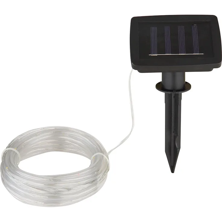 Globo LED Solar Lichtschlauch für Außen mit RGB Beleuchtung, Länge 4,9 Meter