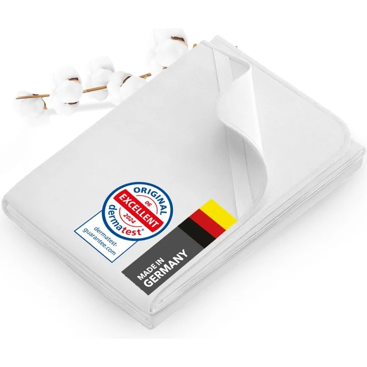 Dreamzie Premium Molton Matratzenschoner 140x200 cm – Matratzenschoner aus 100% Baumwolle – Oeko-Tex Zertifiziert – Matratzenschutz 140x200 cm – atmungsaktiv, geräuschlos & saugfähig