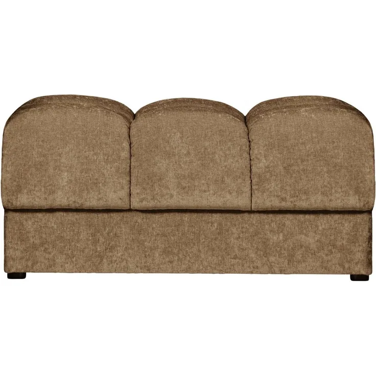 Hocker Date aus Webstoff, Sand