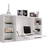 VCM Schreibtisch Teala 917039 Weiß H. 60 x B. 115 x T. 20 cm