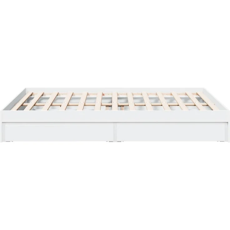 vidaXL Bettgestell mit Schubladen Weiß 160x200 cm Holzwerkstoff 3280643 – Bild 5