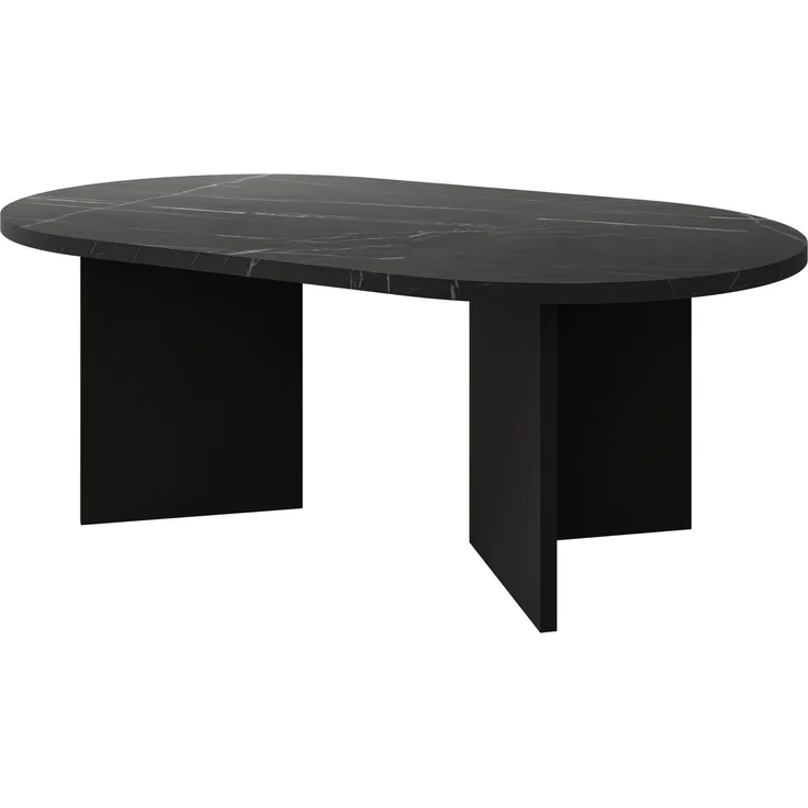 Couchtisch Gelizo 22 mm (Farbe: Schwarz / Schwarzer Marmor) – Bild 1